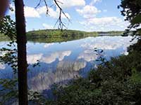 clouds in water