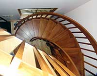 spiral stair view